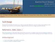 Tablet Screenshot of kastenyachtdesign.com